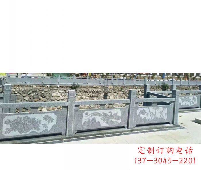 深圳园林景观仿古石雕栏板 (5)
