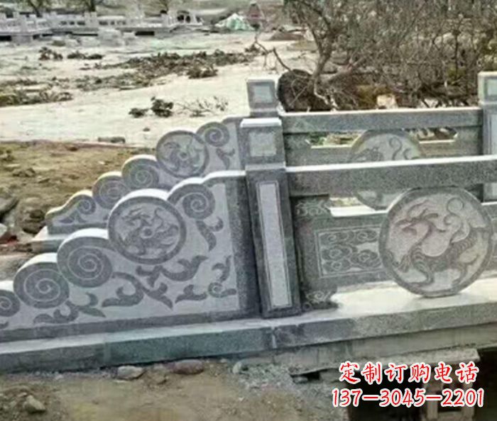 深圳园林景观仿古石雕栏板 (10)
