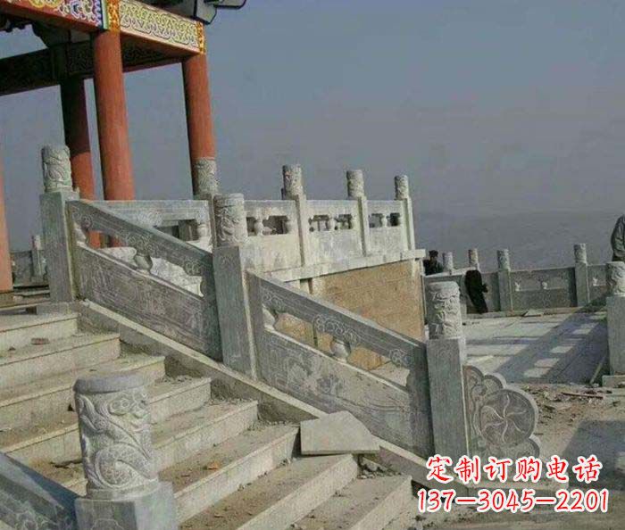 深圳园林景观仿古石雕栏板