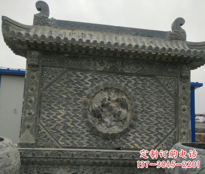 深圳园林景观仿古石雕影壁