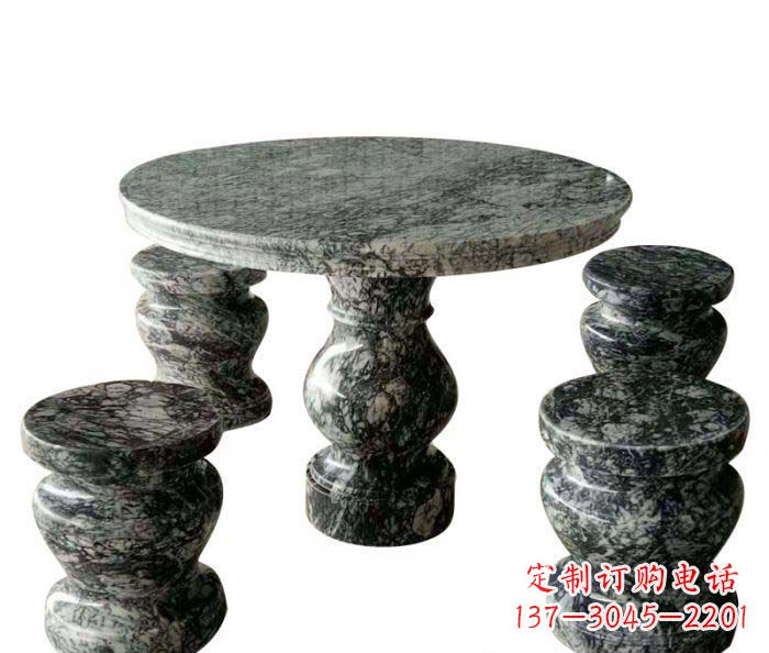 深圳园林景观圆形石桌凳