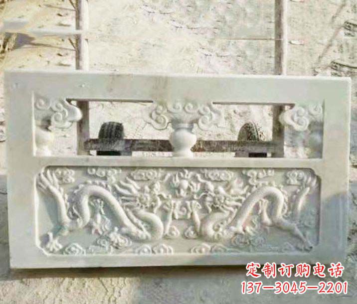 深圳园林石浮雕栏板景观石雕