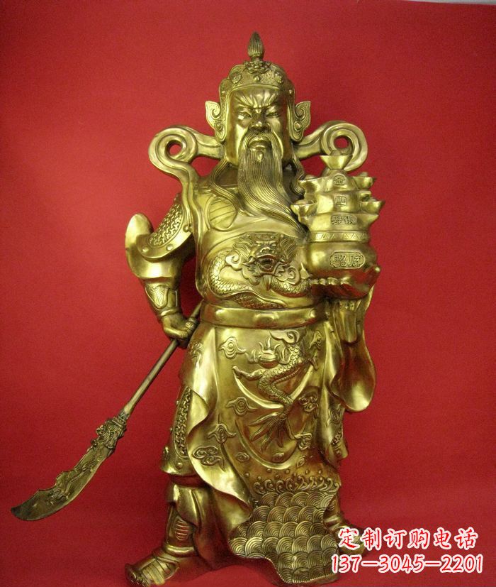 深圳招财关公铜雕
