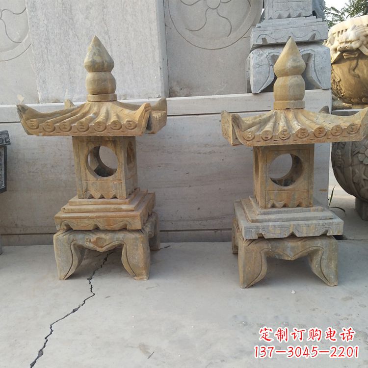 深圳中式仿古低墩石灯笼