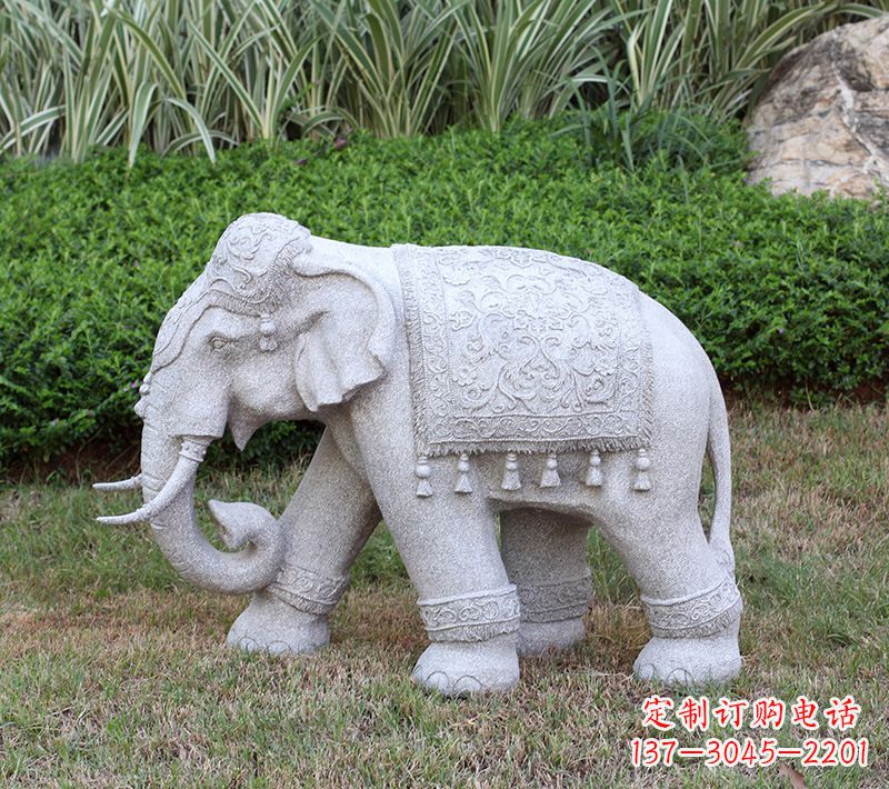 深圳中式石雕大象