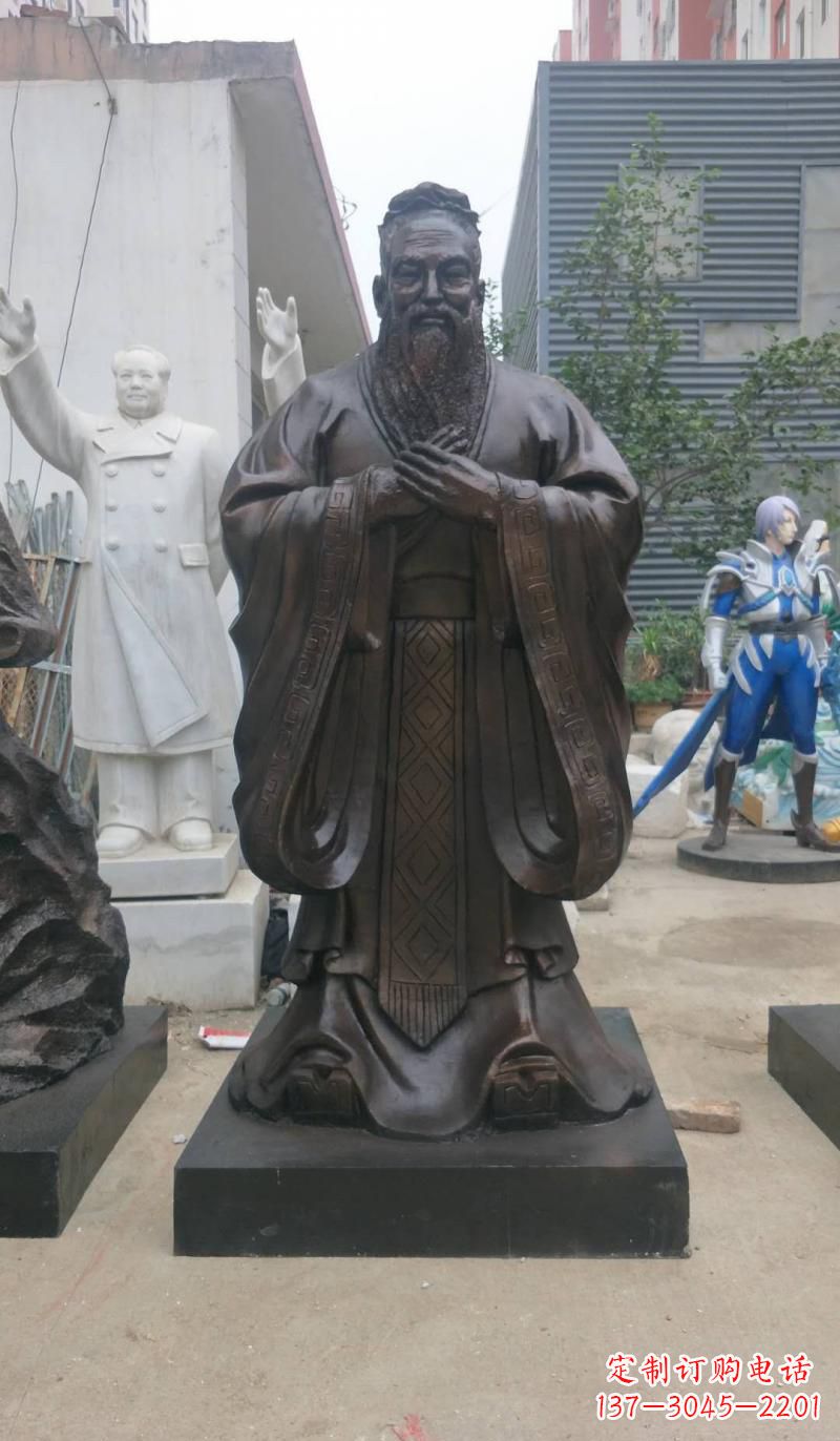 深圳铸铜孔子雕塑