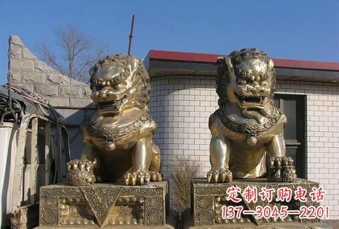 深圳铸铜狮子雕塑
