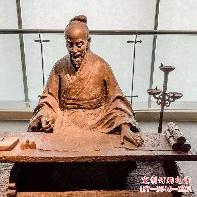 深圳祖冲之圆周率情景小品雕塑-中国古代数学家著名历史人物