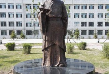 深圳祖冲之校园铜雕-纯铜铸造中国古代历史名人著名数学家